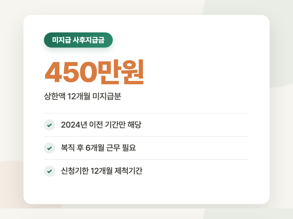 육아휴직급여 사후지급금 2026년 조건과 신청 서류 (받는 순서가 따로 있습니다) 정리 이미지