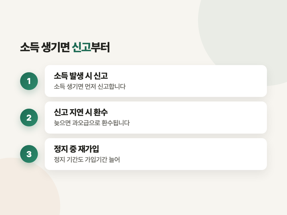 국민연금 조기수령 2026년 감액률과 정지 기준 (월 320만 원 벌면 그달은 못 받습니다) 정리 이미지